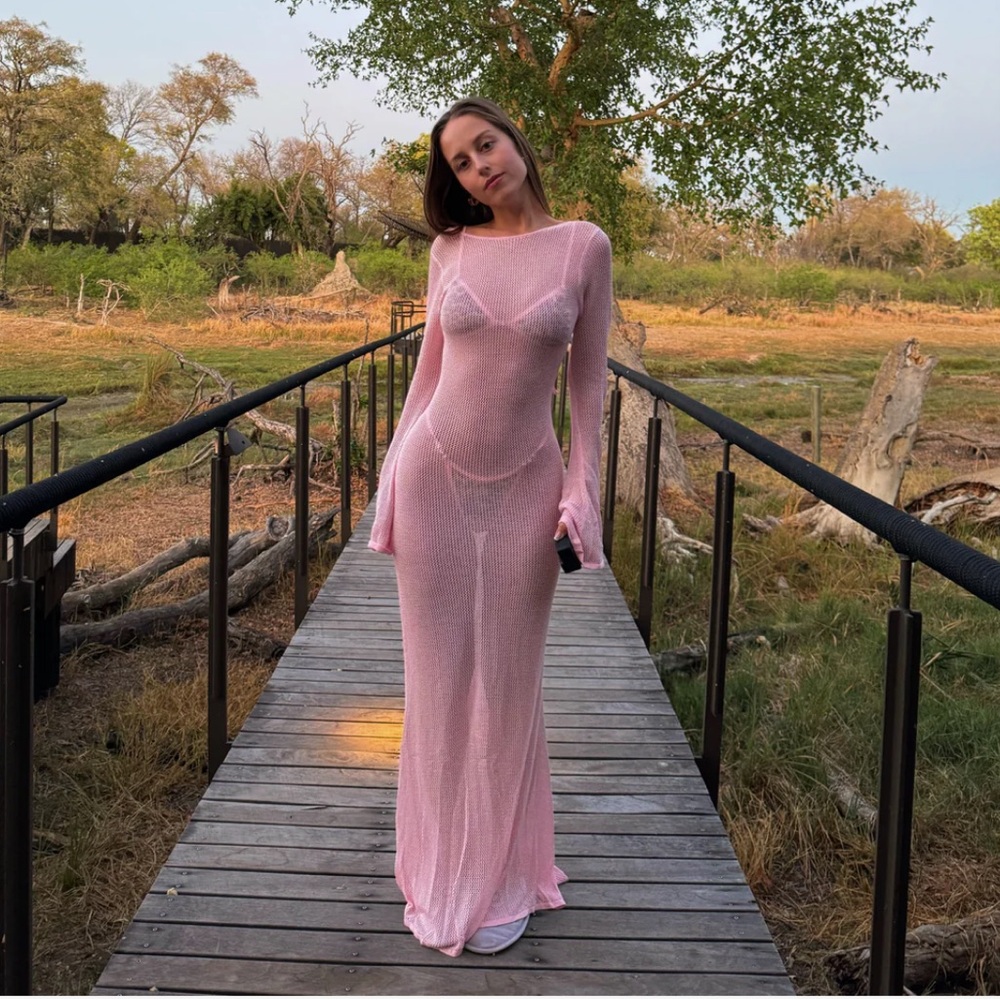 Strawberry Milk Mob Pink Coverup Dress